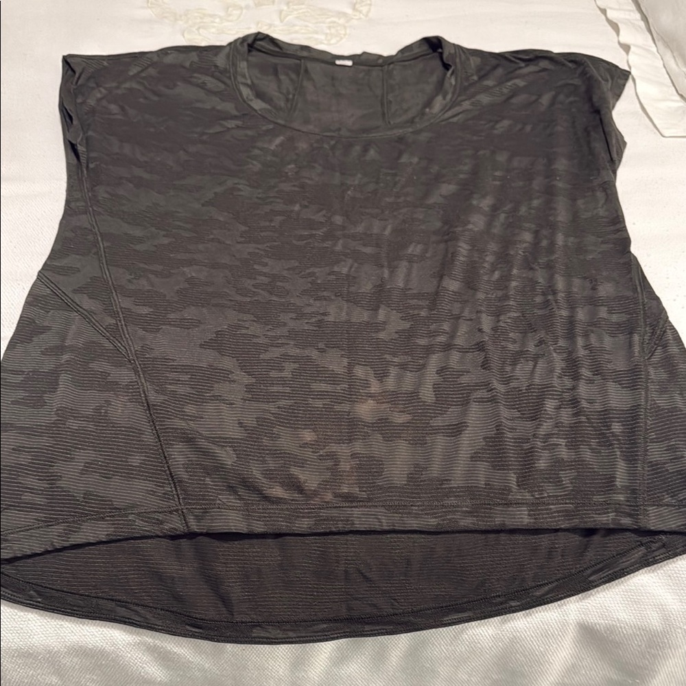 Women's Black Camo Top